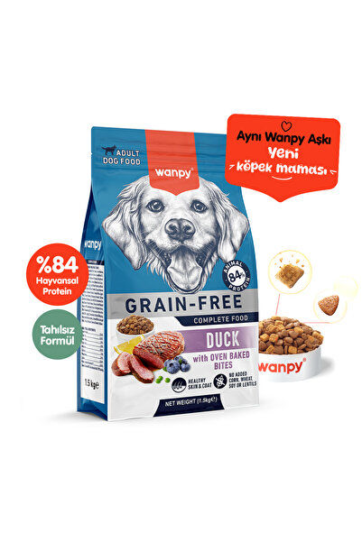 sevgipet Wanpy Tahılsız Ördekli Yetişkin Köpek Maması 1,5 kg