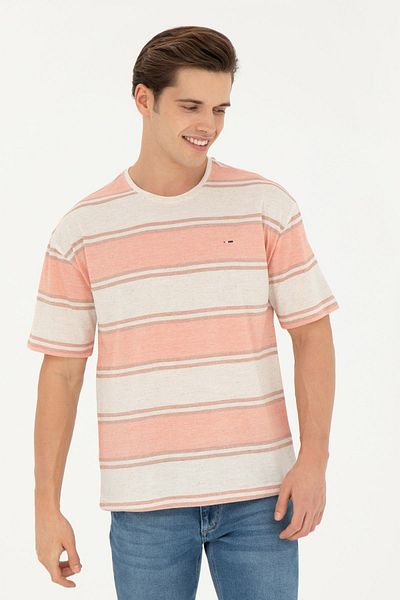 U.S. Polo Assn. Ανδρικό μπλουζάκι Oversize ριγέ - Άνετο και κομψό