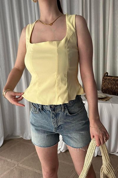 lizge giyim Peplum Corset Top