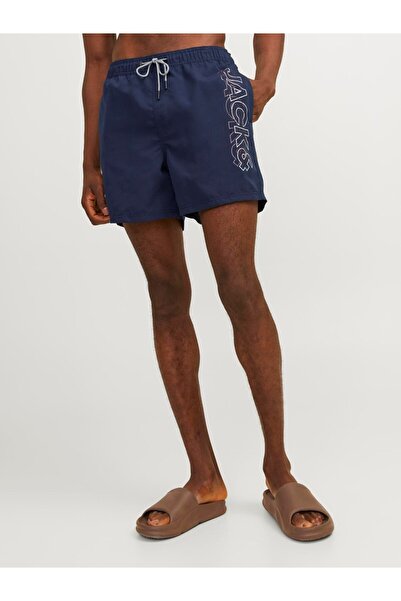 Jack & Jones Ανδρικό μινιμαλιστικό σορτς παραλίας Jack&Jones - Καλοκαιρινό, Άνετο, Κομψό