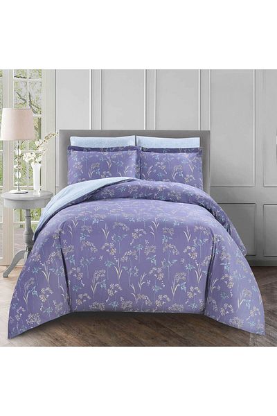 Sleep Blue مفرش داريا قطن صيفي مزدوج 6 قطع