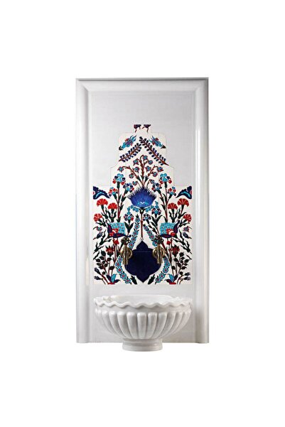 Armada Çini 60x100 Iznik Karanfil Türk Hamamı Çini Seramik Pano