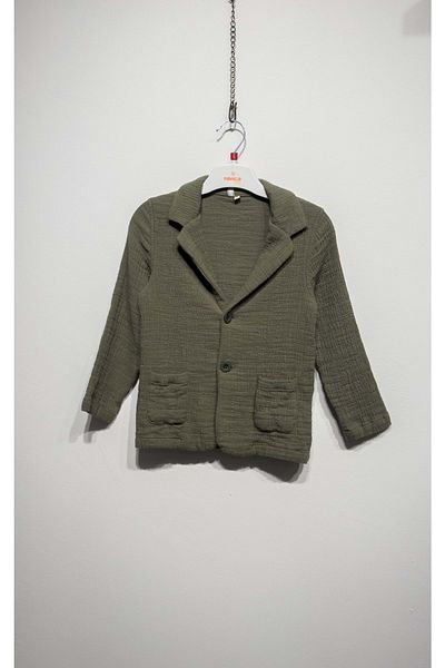 Nanica Kids JACHETĂ DE MUSLINĂ Verde măsline