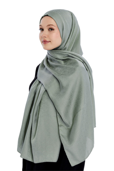 Altobeh Monogram Star Pattern Shawl - Mint Green