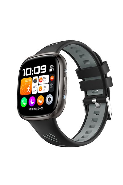 OEM TWINKLER® Smartwatch TKY03 - Unisex 1.72" Bluetooth Health Monitor, IP68, Black