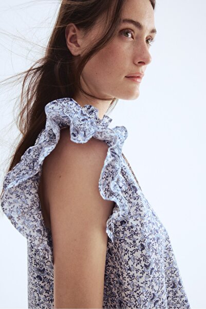 H&M Fırfırlı Bluz