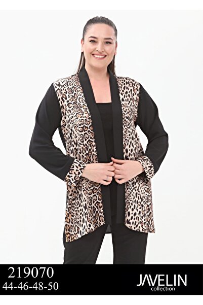 Javelin Collection ÖNÜ LEOPAR GARNİLİ HIRKA