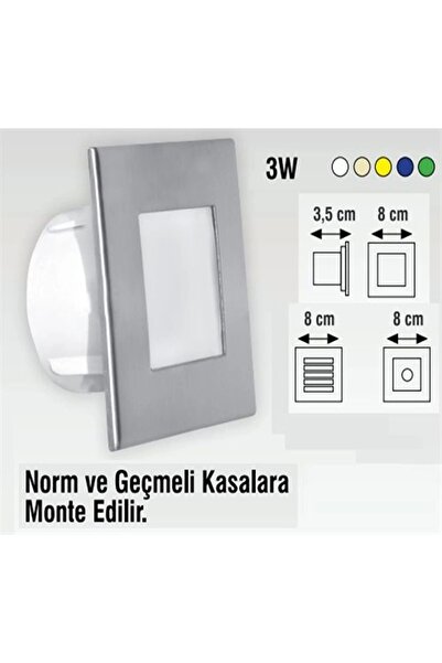 ŞANLED RADAR SENSÖRLÜ KORİDOR 3W SPOT LAMBA-1-2-5-10 ADET