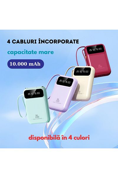 OEM External battery, Power Bank with fast charging, Fast Charge, 20W, 10,000 mAh, Flashlight