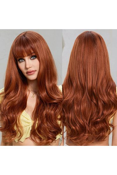 REMY HAİR Long Copper Vip Wig