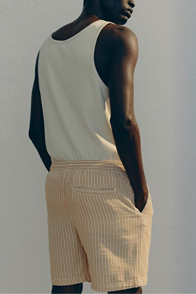 H&M Dokuma Şort Regular Fit