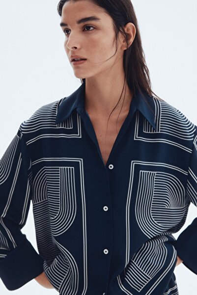 H&M Oversize Gabardin Gömlek