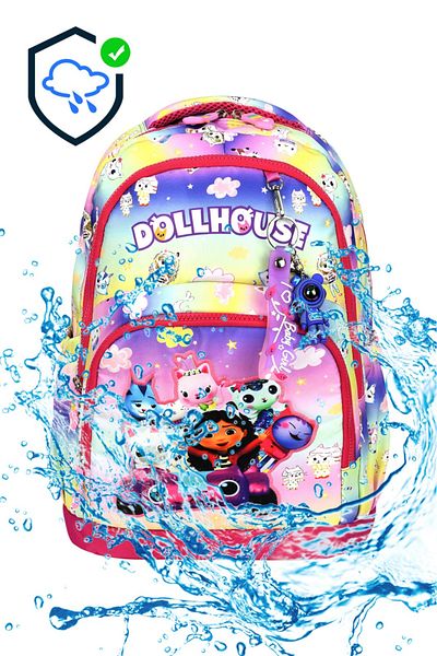 YİGİT BUTİK Yigit Boutique Gabby's Dollhouse Printed Triple Girl's Primary School Bag Set