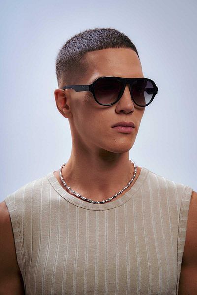 Bilge Karga Çardak Black Green Gradient Men's Sunglasses