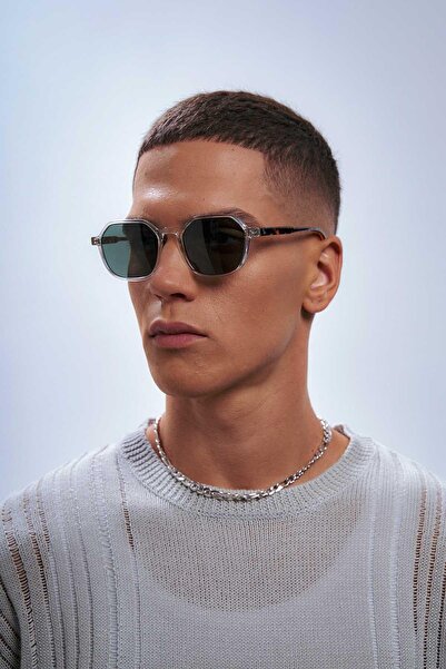 Bilge Karga Caesar Clear Leopard Green Men's Sunglasses