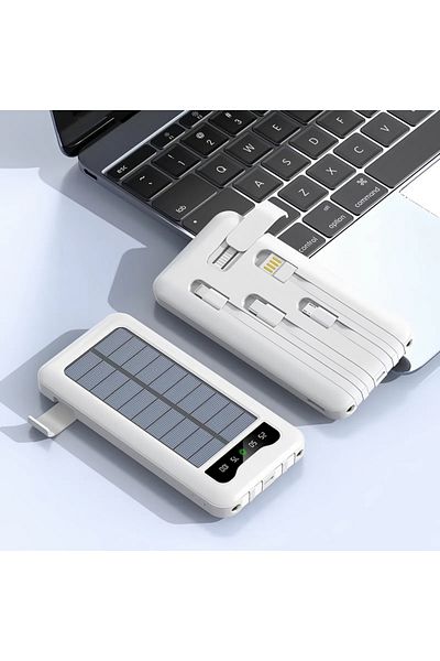 OEM 10000mAh Solar Power Bank | 15-18W Fast Charging, LED Flashlight, Phone Holder