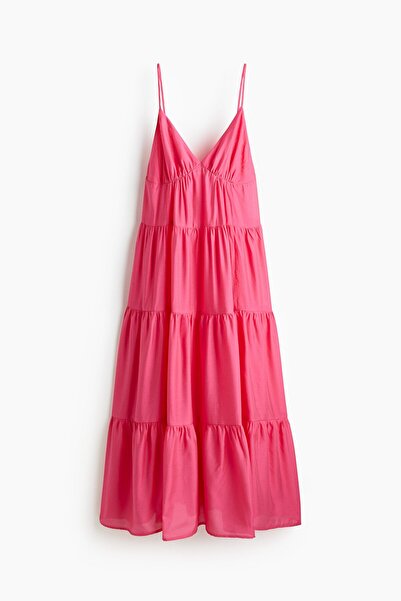 H&M Katlı Maksi Elbise
