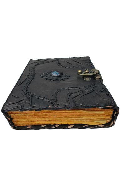 OEM JURNAL DIN PIELE | HANDMADE | JURNAL DE RECUNOȘTINȚĂ "OCHIUL UNIVERSULUI" 20x15,5 cm *