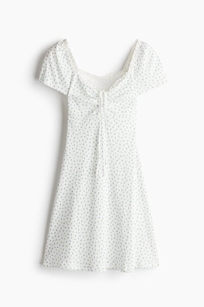 H&M Dantel Şeritli ve Kloş Etekli Elbise