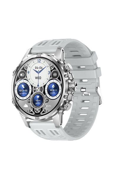 OEM TWINKLER Smartwatch TKY53 - Men's AMOLED Fitness Watch, Bluetooth Calls, 100 Sport Modes, LED Torch