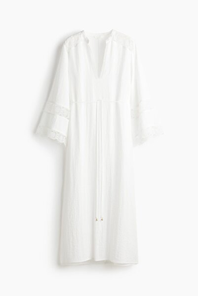 H&M İşleme Detaylı Elbise