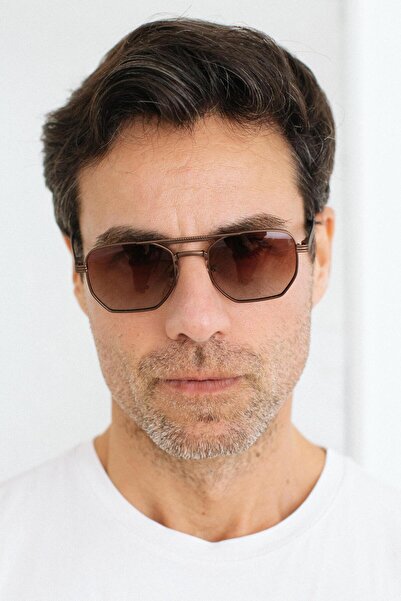 Bilge Karga Gerda Bronze Brown Degrade Erkek Güneş Gözlüğü