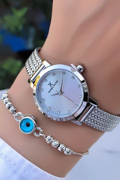 Daniel Klein New Season Minimal Design Oval Wrist Watch with Bracelet Gift