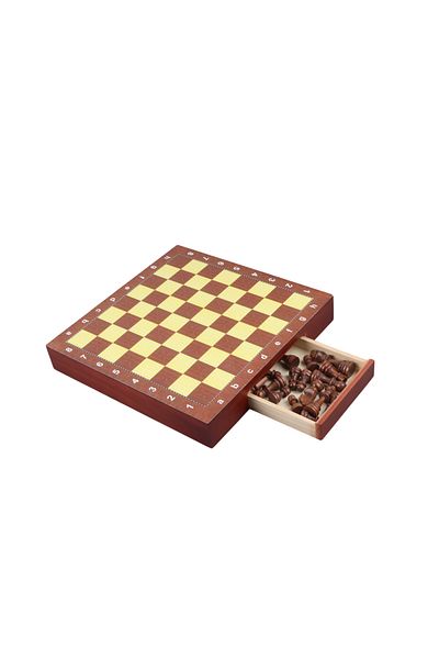 ESER Imported Drawers Chess Set Brown
