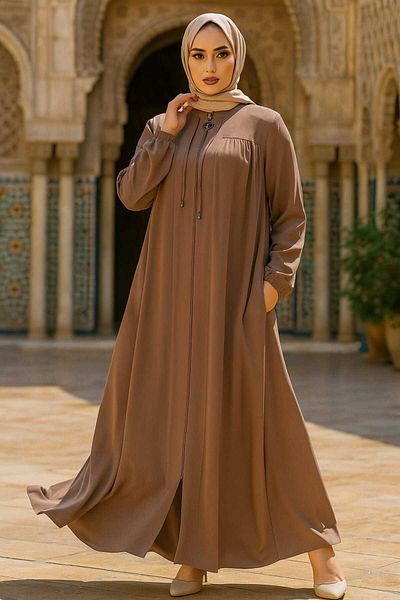 Neva Style Hijab cu fermoar 45290PD