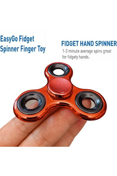 LRS STORE Red Color Metal Bearing Stress Wheel Long Time Rotating Red Gold High Quality Fidget Spinner
