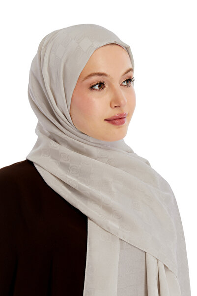 Altobeh Monogram Checkerboard Pattern Shawl - Dark Cream