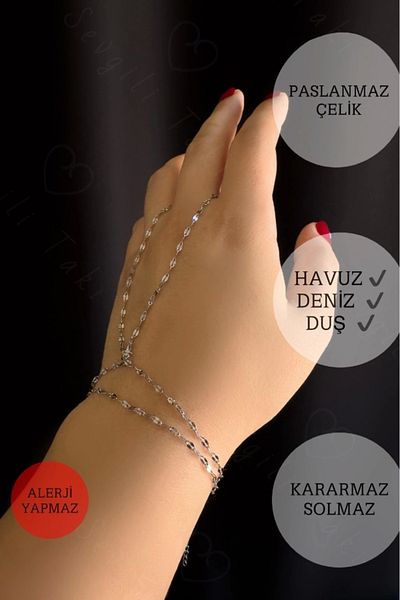 SEVGİLİ TAKI Steel Lip and Lip Chain Şahmeran - Series 1+