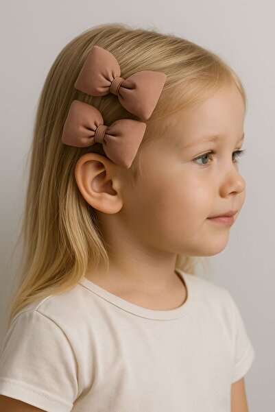 Motebarn Wear Дівчача шпилька з бантиком, 2 шт. Рожева