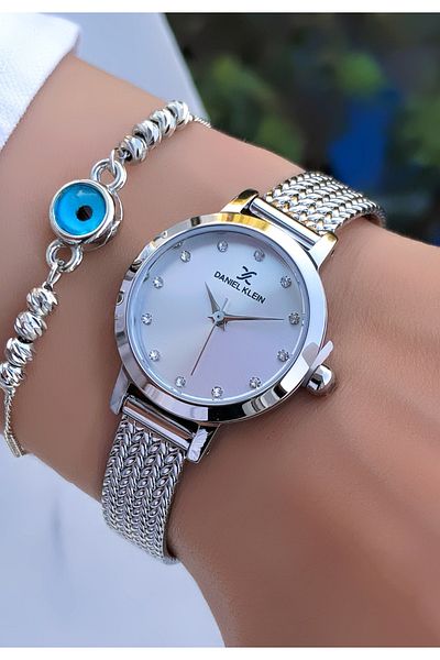 Daniel Klein New Season Minimal Design Oval Wrist Watch with Bracelet Gift