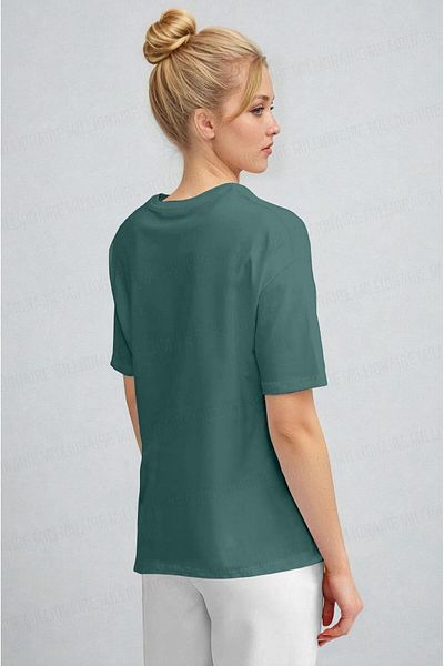 Teenage Millionaire Tricou de bază, verde petrol, respirabil, cu decolteu, cu potrivire normală, fără imprimare