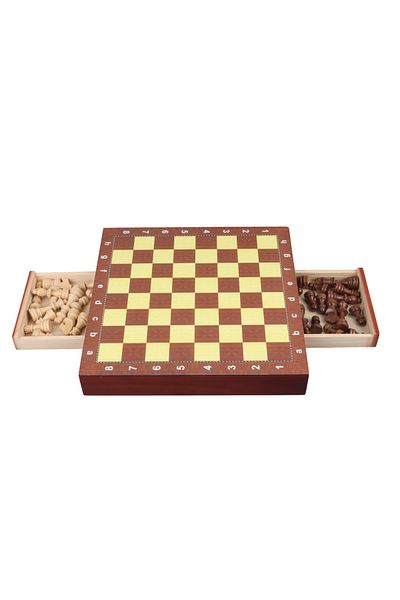 ESER Imported Drawers Chess Set Brown