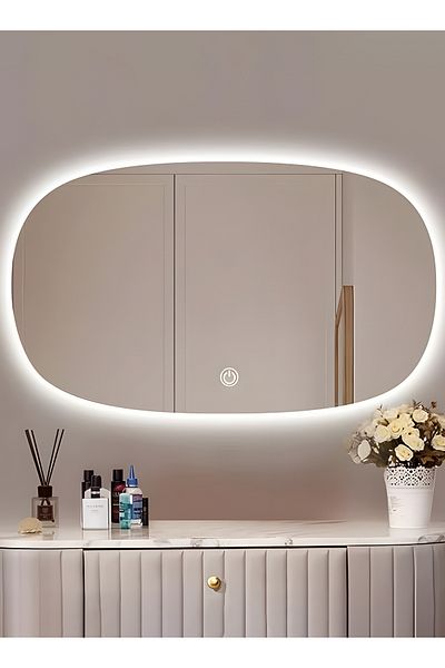 Taimi Elegant Makeup Mirror 60x40cm-beautiful Mirror With 3-levels Of Backlighting For Decoration