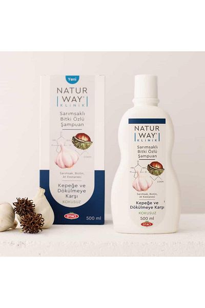 Otacı Naturway Klinik Extra Garlic Plant Extract Unscented Shampoo 400 ml