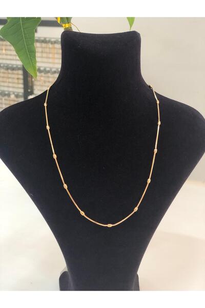 Bijutek Xuping سلسلة إيطالية منحنية نموذج قلادة من الفولاذ للنساء باللون الذه...