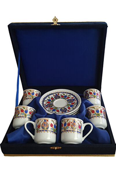 Armada Çini مجموعة أكواب أرمادا تشايني AR 707 توليب بطن ذهبي مذهّب مكونة من 6...