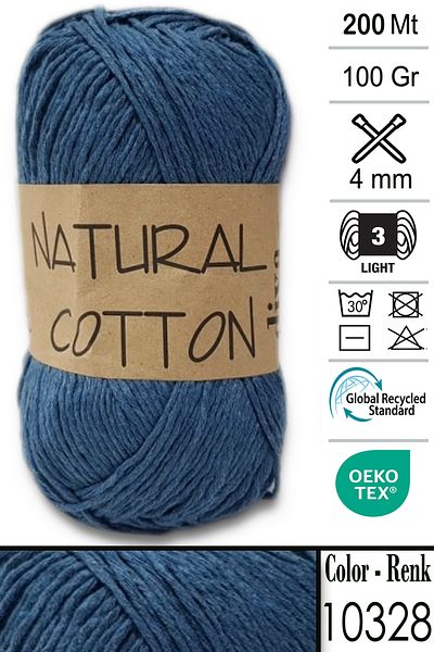 Diva İplik Diva Natural Cotton 10328 Βενζίνη