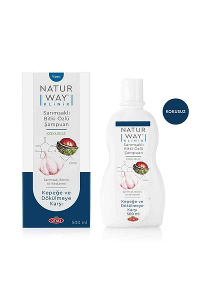 Otacı Naturway Klinik Extra Garlic Plant Extract Unscented Shampoo 400 ml