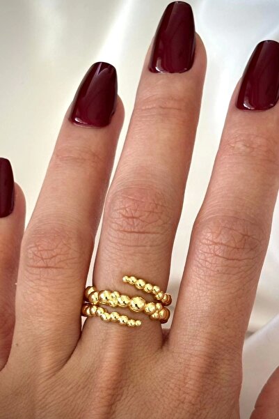 Leo'Stone خاتم نسائي بتصميم Leo Curl من الموسم الجديد قابل للتعديل