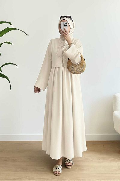 ENDAMIM Linen Skirt Set