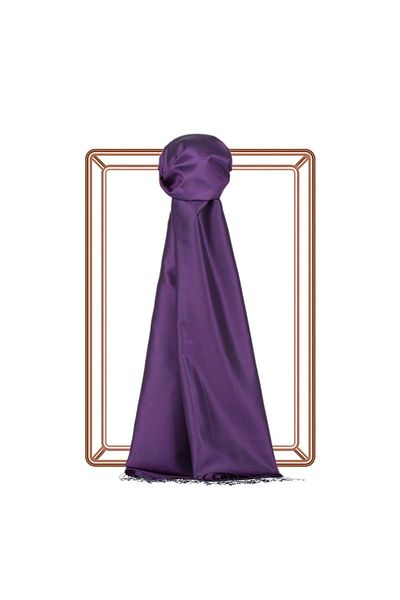 ipekevi Single Sided Silk Shawl - Purple Violet