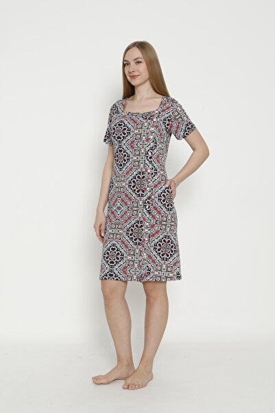 ROMEO LİFE Kadın Pamuklu Modal Kumaş Elbise 5944