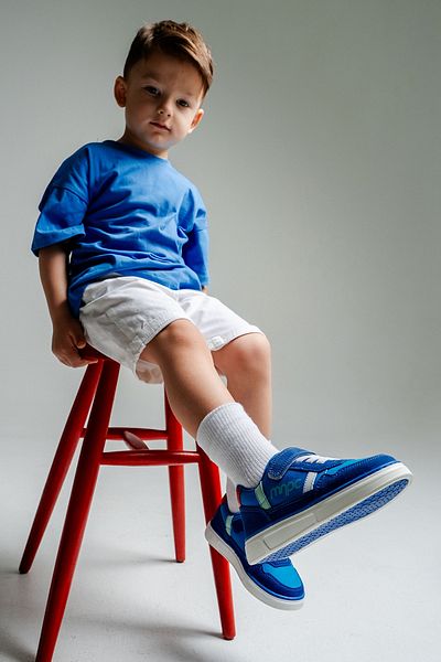 mnpc Boy's Saks Blue Casual Shoes