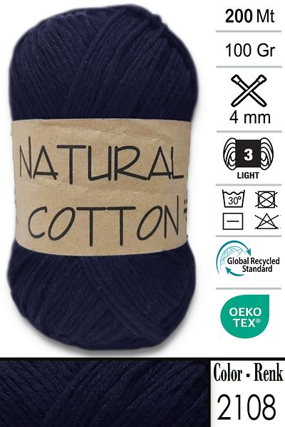 Diva İplik Diva Natural Cotton 2112 Navy Blue
