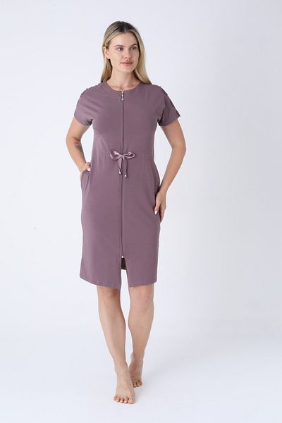 ROMEO LİFE Women's Cotton Lycra Zippered Dress 7265