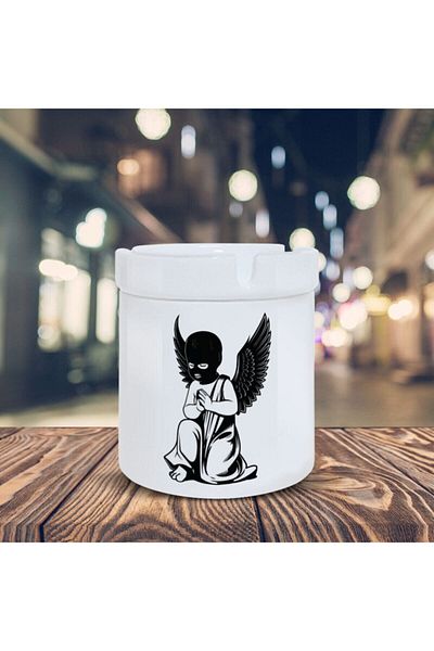 Asilmeydan Τασάκι Αναγέννησης Masked Angel Printed Ash Tray Kl-204